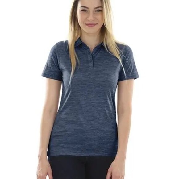 Charles River Apparel Tops - NWT Charles River W's Space Dye SS Polo- Navy